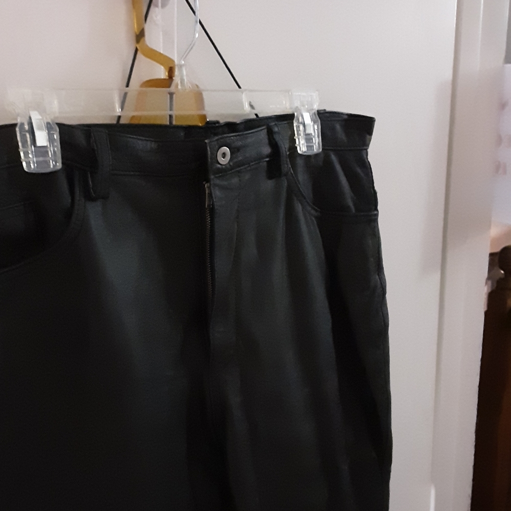Black Leather Pants by Solutions